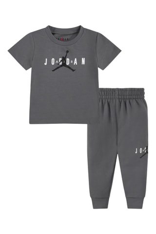 T-shirt et pantalon molletonnés - Gris foncé