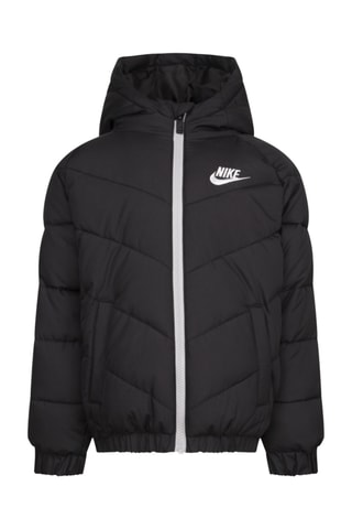 Doudoune à capuche - Noir et blanc