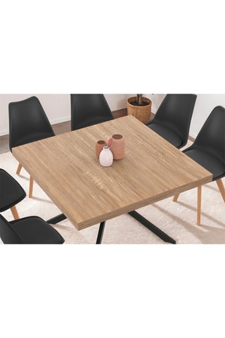 Table Soline - Naturel et noir