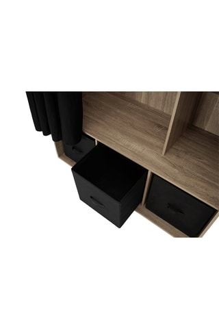 Armoire - Noir et imitation bois