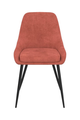 2 chaises Olivia - Terracotta et noir
