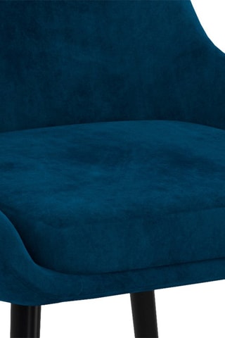 2 chaises Olivia - Bleu et noir