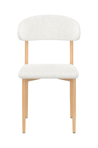 6 chaises Callisto - 48 x 80 x 47 cm - Tissu bouclette