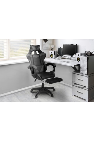 Fauteuil de bureau spécial gaming - Noir et gris