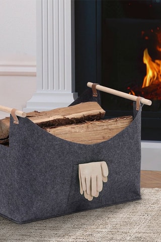 Sac de transport pour bûches - Gris