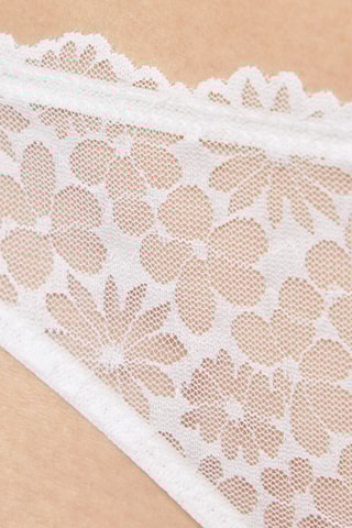 Tanga Craquante - Ecru