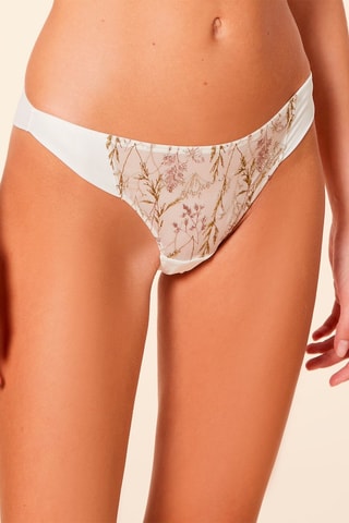 Tanga Louange Chiffon Écru