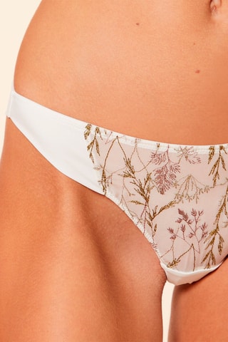 Tanga Louange Chiffon Écru