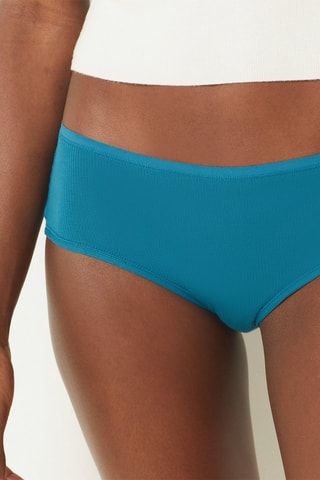 3 shortys John - Bleu cobalt et rose