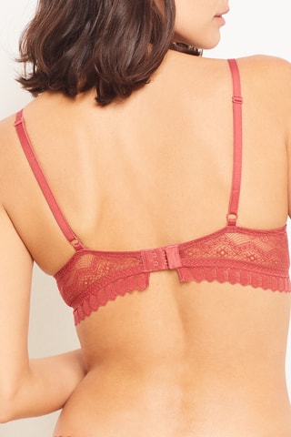 Soutien-gorge push-up Diamant - Rouge brique