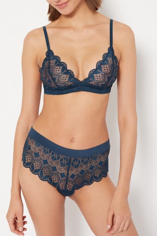 Soutien-gorge Sexy Naturel Bleu foncé