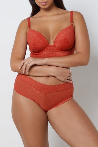 Soutien-gorge ampliforme Gravure - Rouge brique