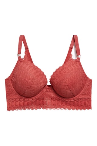 Soutien-gorge ampliforme Gravure - Rouge brique