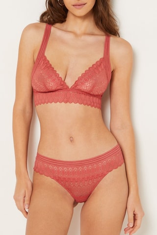 Bralette Gravure - Rouge brique