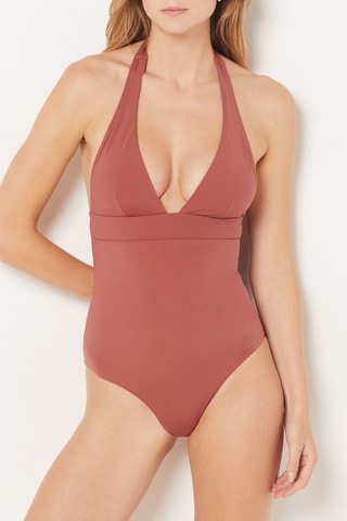 Maillot 1 pièce Sculpt - Marron