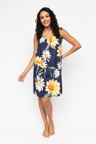 Chemise de nuit Georgina - Bleu marine