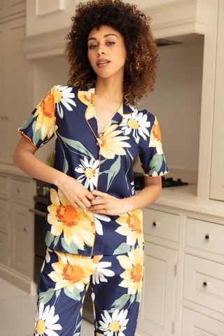 Chemise de pyjama Georgina - Bleu marine