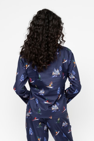 Chemise de pyjama Alpes - Bleu marine