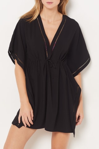 Caftan de plage Amirb - Noir