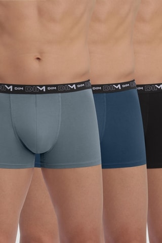 3 boxers Coton Stretch - Gris