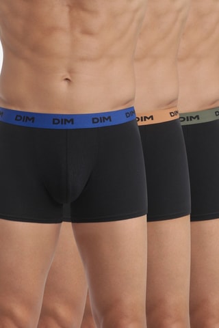 3 boxers Mix and Colors - Noir