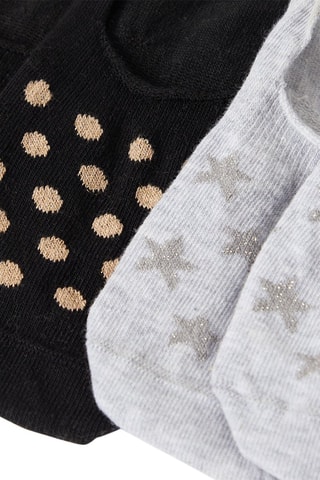 2 paires de socquettes Shiny - Noir