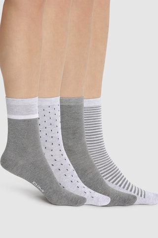 16 paires de chaussettes EcoDIM - Gris et blanc 