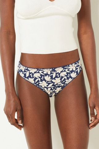 4 culottes Selma Marine - Bleu marine et écru