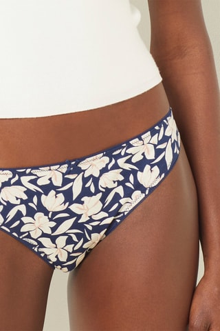 4 culottes Selma Marine - Bleu marine et écru