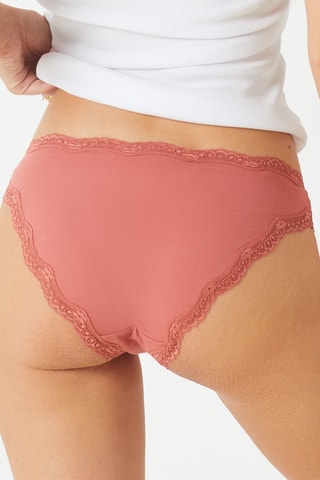 3 culottes Lolla Dark Rosebud - Rose et rouge brique