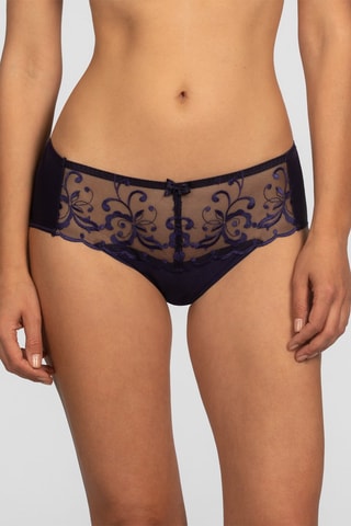 Culotte Essential Elégance Broderie - Bleu marine