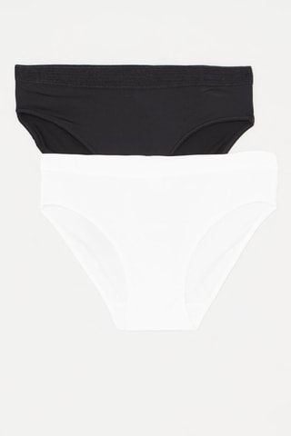 2 culottes Dim Micro - Noir et blanc