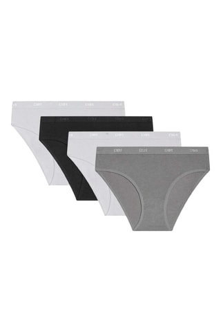 4 culottes Ecodim - Blanc, gris et noir