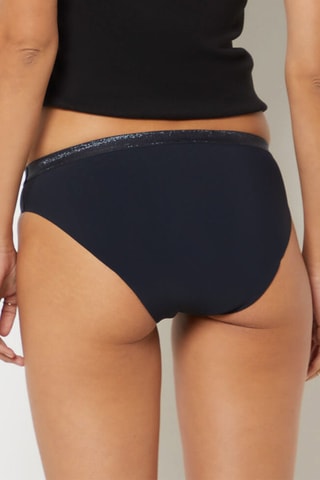 Culotte menstruelle Aya - Flux moyen - Noir