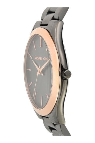 Montre à quartz en acier - Gris