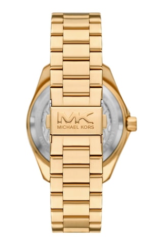 Montre à quartz en acier - Doré et vert