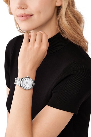 Montre à quartz en acier - Argenté