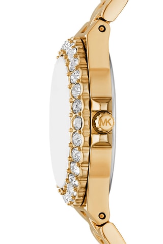 Montre à quartz en acier - Doré