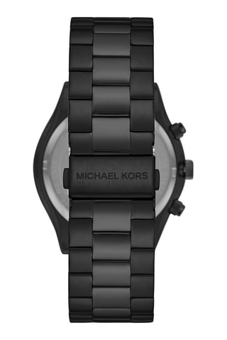 Montre à quartz en acier - Chronographe - Noir