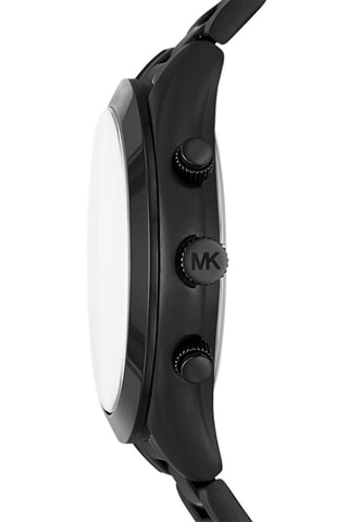 Montre à quartz en acier - Chronographe - Noir