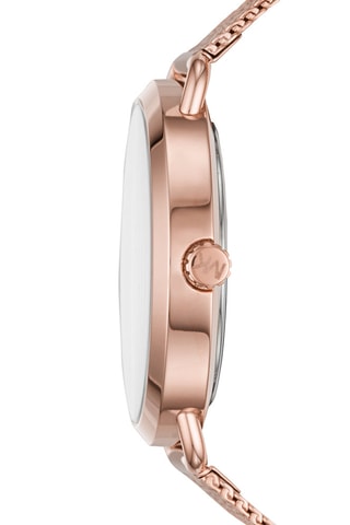 Montre à quartz en acier - Doré rose