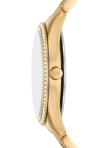 Montre à quartz en acier - Doré