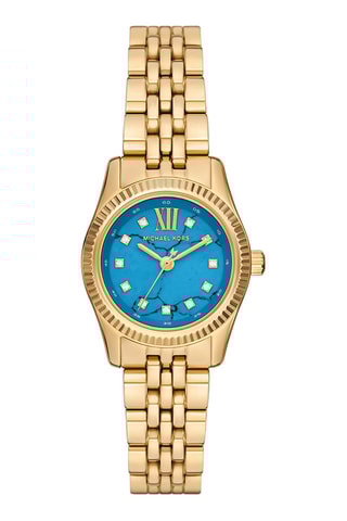 Montre à quartz en acier - Doré