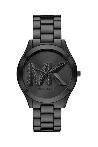 Montre à quartz en acier Runway Noir