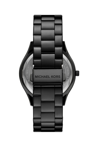 Montre à quartz en acier Runway Noir