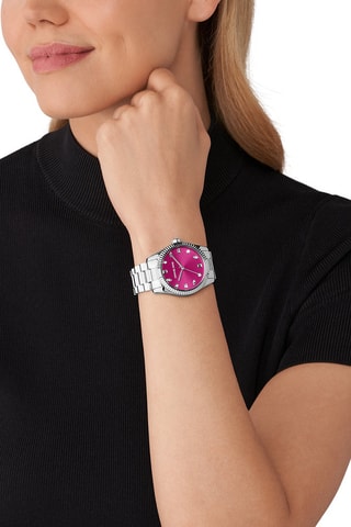 Montre à quartz en acier inoxydable - Argenté