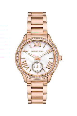 Montre à quartz en acier inoxydable - Doré