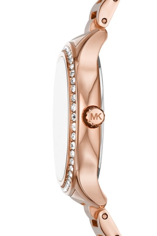 Montre à quartz en acier inoxydable - Doré