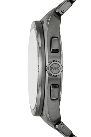 Montre à quartz en acier inoxydable - Tachymètre - Gris