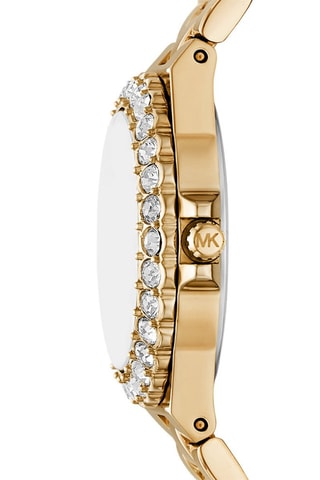 Montre à quartz en acier - Doré